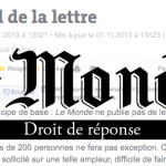 L’UPR demande un droit de réponse au journal Le Monde