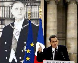 Discours de Nicolas Sarkozy Historial CDG