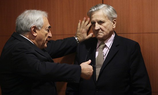 Trichet et Strauss-Kahn