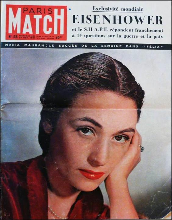 Paris-Match n°136 du 27 octobre 1951 - Une de couverture  