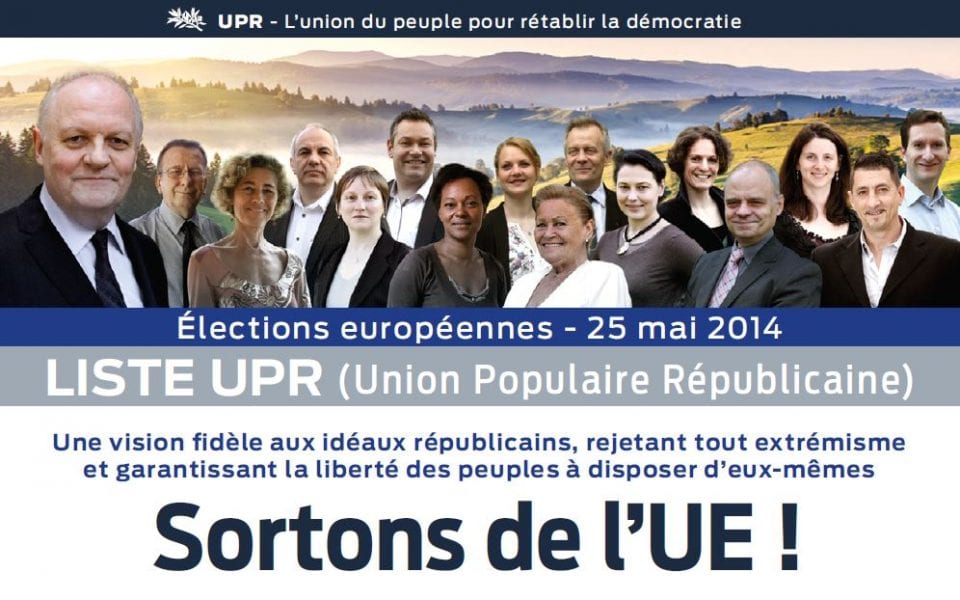 Pourquoi l’UPR va présenter des listes aux européennes 2014