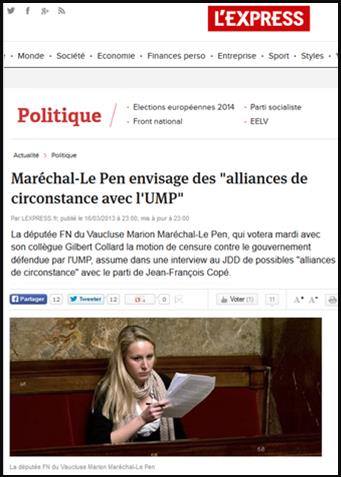 Marion Maréchal-Le Pen envisage des alliances de circonstance avec l'UMP