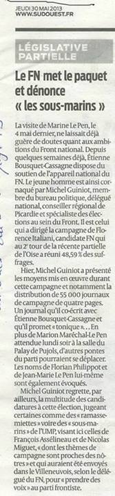 article Le FN met le paquet et denonce les sous marins