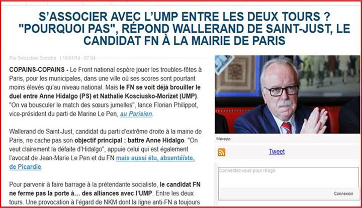 associer avec l’UMP entre les deux tours