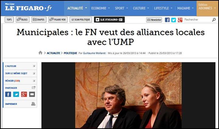 le FN veut des alliances locales avec l'UMP