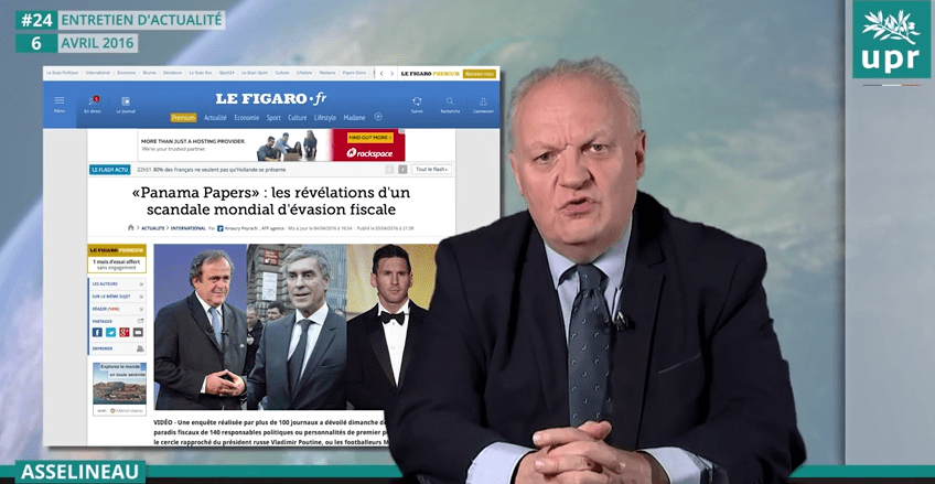 Entretien avec François Asselineau - Questions d'actualité du 6 avril 2016 : Panama Papers ...