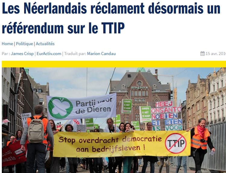 referendum TAFTA pays bas