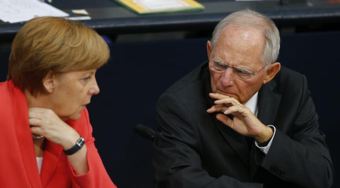 Angela Merkel et Wolfgang Schäuble dileme euro,