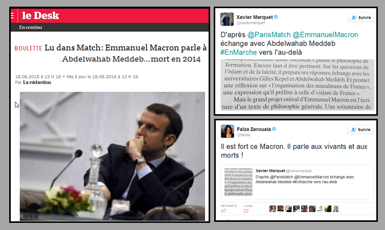 macron parle aux morts