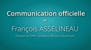 Communiqué de presse : François Asselineau demande aux 5 candidats à l’élection présidentielle invités à débattre par TF1, le 20 mars, d’annuler leur venue à cette émission.