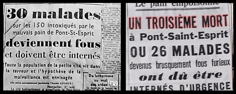 16/08/2017 : 66e ANNIVERSAIRE DE L'AFFAIRE DE PONT-SAINT-ESPRIT = Surprise  ! France TV rediffuse un long documentaire sur les activités criminelles de  la CIA en France et aux États-Unis dans les années