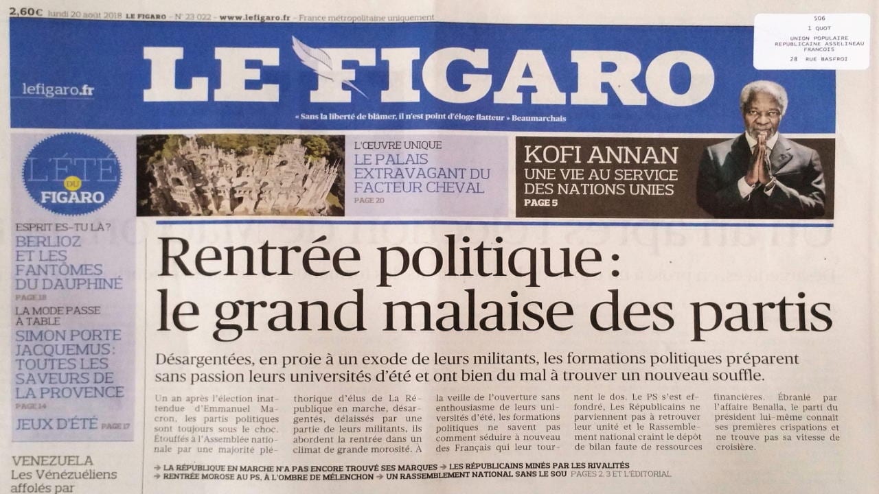 LE GRAND MALAISE DU FIGARO