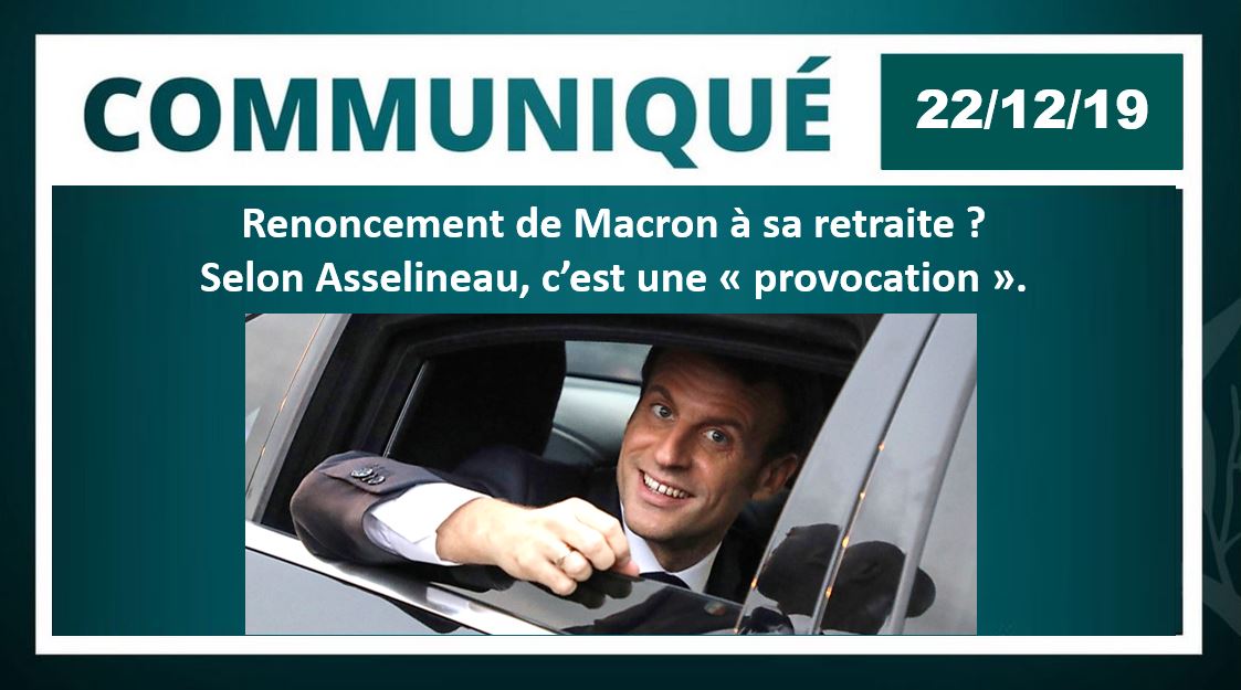 Renonciation de Macron à sa retraite ? Selon Asselineau, c'est une