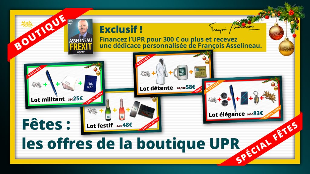 Illustration des offres de la boutique UPR spécial fêtes