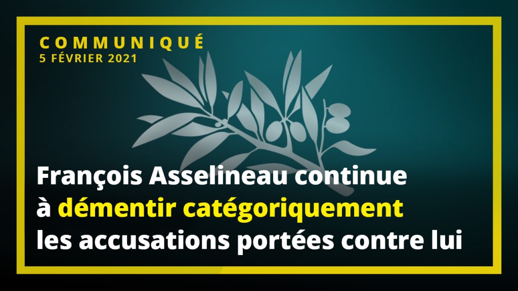 Communiqué de l'UPR : François Asselineau continue à démentir catégoriquement les accusations portées contre lui