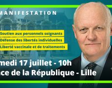 François Asselineau sera présent à Lille samedi 17 juillet 2021 à 10h à la manifestation contre le Passe sanitaire.