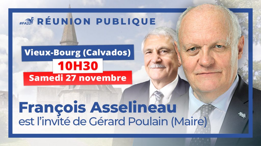 GRANDE RÉUNION PUBLIQUE À VIEUX-BOURG (14) SAMEDI 27 À 10H30