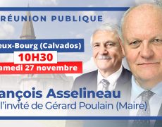 GRANDE RÉUNION PUBLIQUE À VIEUX-BOURG (14) SAMEDI 27 À 10H30