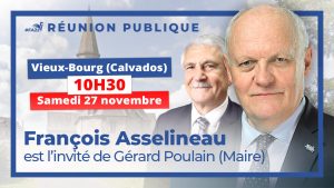 GRANDE RÉUNION PUBLIQUE À VIEUX-BOURG (14) SAMEDI 27 À 10H30