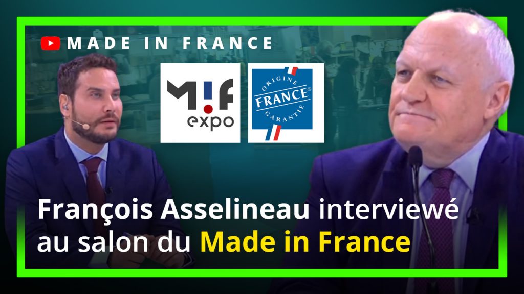 Salon made in France : François Asselineau interviewé par Anthony Vitorino (Origine France Garantie)
