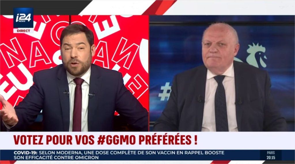 Asselineau sur i24news: "Je suis moins antivax que ce gouvernement qui refuse des vaccins sans ARNm"