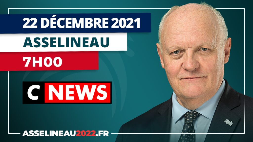 François Asselineau appelle à la #MotionDeCensure sur CNEWS le 22/12/2021