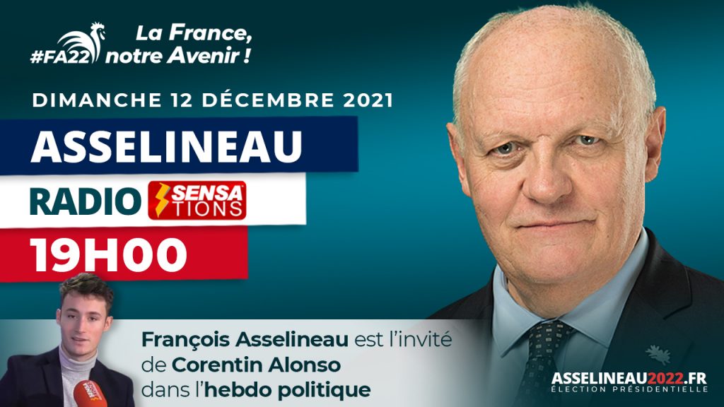 Hebdo Politique n°210 ; François ASSELINEAU, candidat UPR à l'élection présidentielle 2022