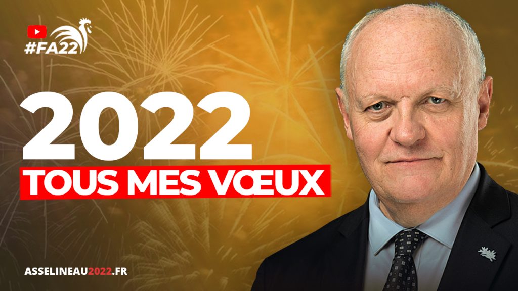 François Asselineau vous présente ses meilleurs vœux pour l'année 2022