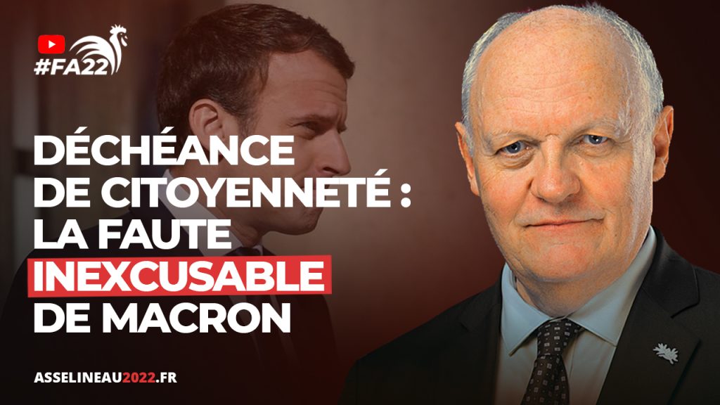 Déchéance de citoyenneté : la faute inexcusable de Macron