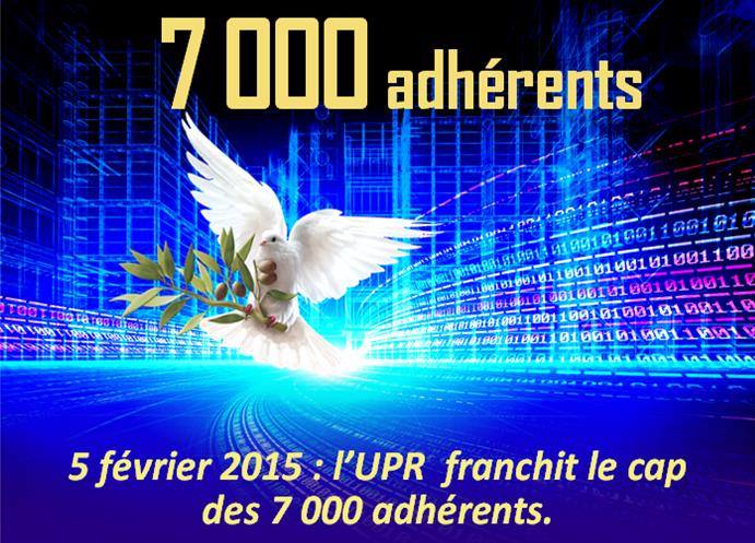 7000 adherents UPR