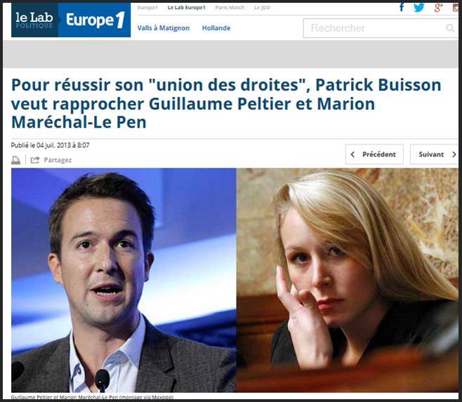 France, Marion Maréchal Le Pen et Guillaume Peltier