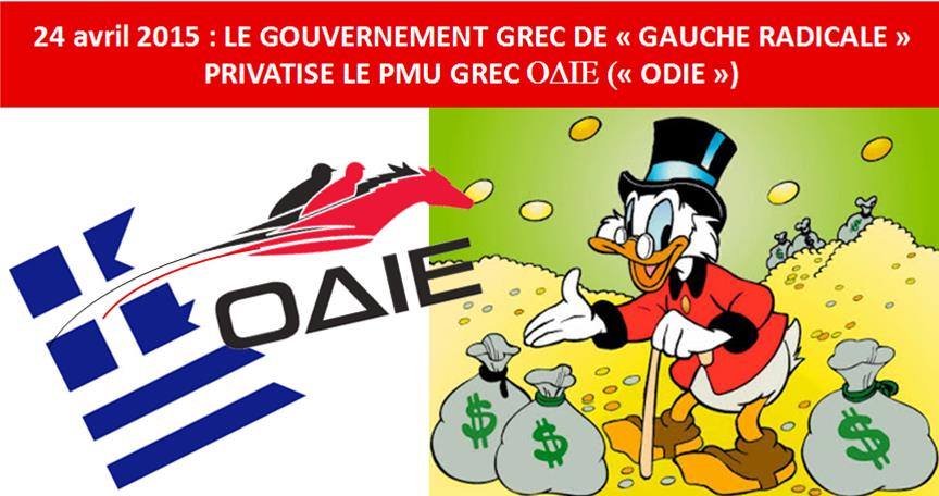 PMU Le gouvernement grec de gauche radicale vient de procéder à sa première privatisation exigée par la Commission européenne