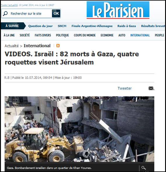 le-parisien-israel-82-morts-a-gaza-quatre-roquette-visent-jerusalem